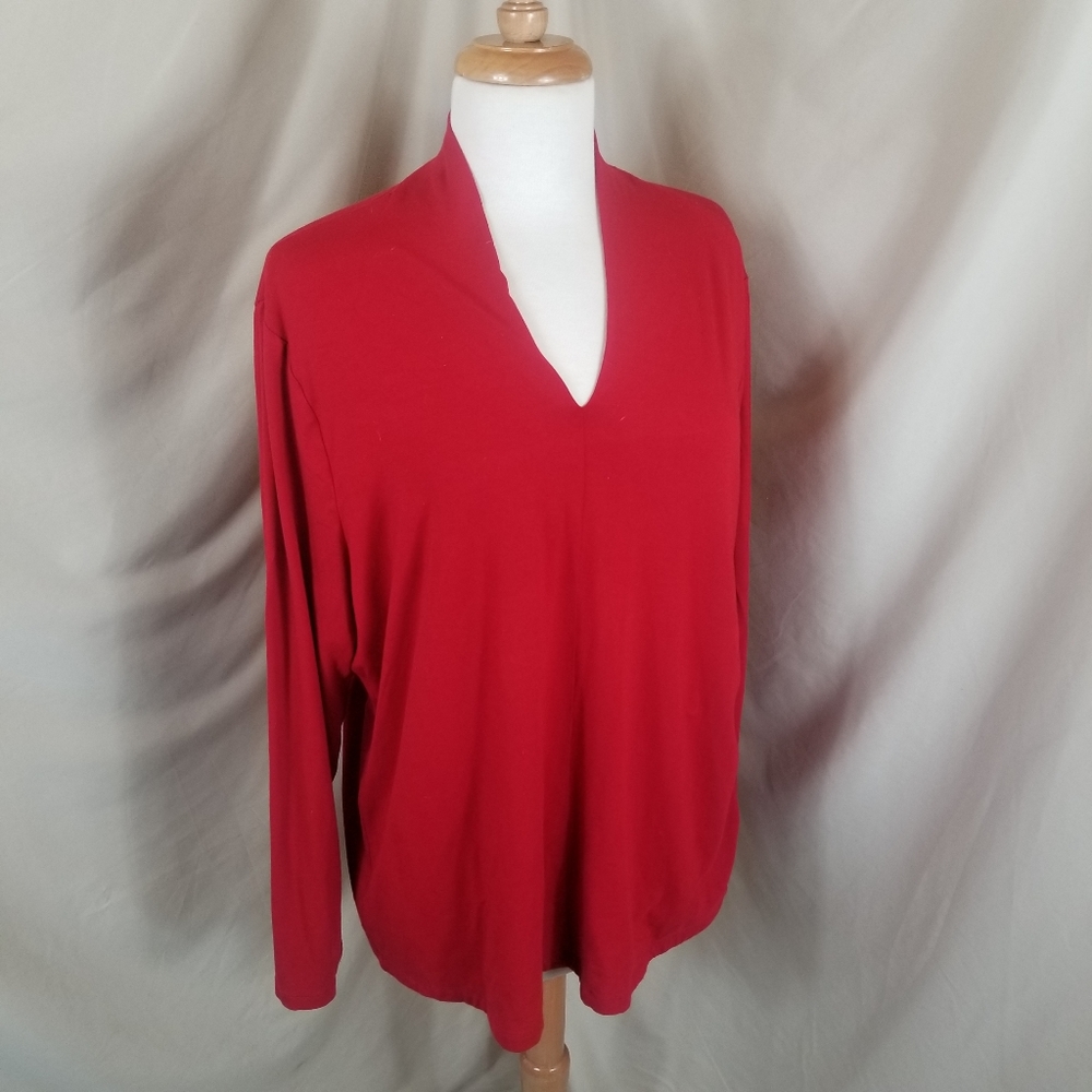 Talbots Woman Red Knit Top